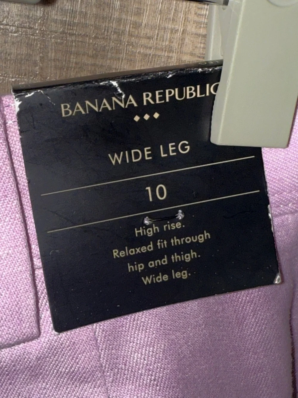 Banana Republic Linen Blend Wide Leg Pleated Trousers
